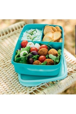 Lunchbox mit 3 Fächern, 1 Liter - 1