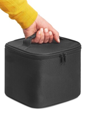 Lunchbox, schwarz, isolierte Lebensmittel-Tragetasche, Kalt-Warm-Halter, Lunchbox RE0078 - 2