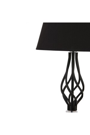 Lupine Schwarze Tischlampe mit schwarzem Hut, modernes Design, Retro-Lampenschirm für Wohnzimmer und Schlafzimmer, 3596-1M-BL-BL - 6