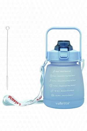 Lusca Bpa Free Motivational Water Bottle 1-3 Lt Blue Water Bottle-Wasserflasche-Wasserflasche - 1