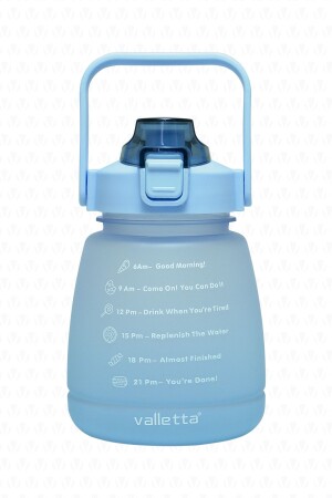 Lusca Bpa Free Motivational Water Bottle 1-3 Lt Blue Water Bottle-Wasserflasche-Wasserflasche - 3