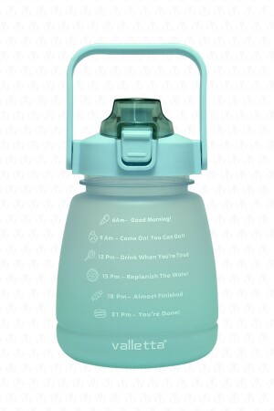 Lusca Bpa Free Motivational Water Bottle 1-3 Lt Green Water Bottle-Wasserflasche-Wasserflasche - 3