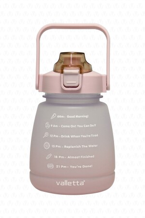 Lusca Bpa Free Motivational Water Bottle 1-3 Lt Pink Water Bottle-Water Bottle-Water Bottle - 3