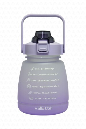 Lusca Bpa Free Motivational Water Bottle 1-3 Lt Purple Water Bottle-Water Bottle-Water Bottle - 3