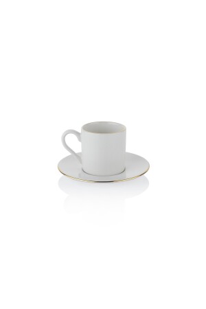 Lustiges Kaffeetassen-Set für 6 Personen, 12-teilig, Gold, 1S2038-08002-GLD01 - 5