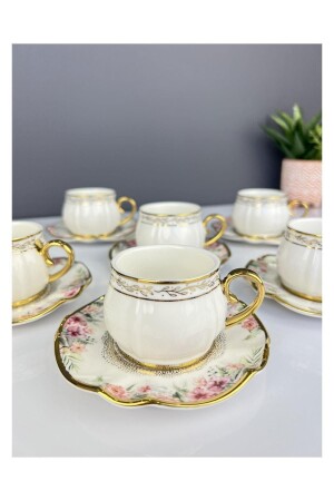 Lüx Acar Scarlet Set mit 6 Porzellantassen 554003286 - ACAR