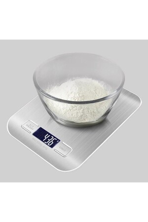 Lux Digitale Küchenwaage, 5 kg, 1 g, Präzisions-Edelstahl, Batterie, Geschenk - 8