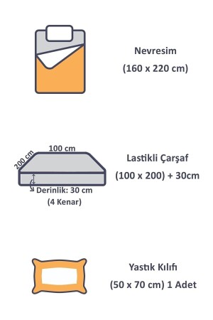 Lüx Otel Renkli Serisi Tek Kişilik Lastikli Çarşaflı Çizgili Saten Nevresim Takımı Cappicino Renk teksaten01 - 5