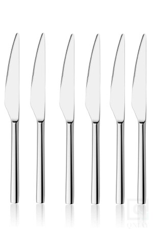 Luxuriöses Speisemesser, 6-teilig, 8/10 Stahl, für Café, Restaurant, Hotel, Zuhause, Typ Messerset Qniay-Food-Knife897 - QNİAY
