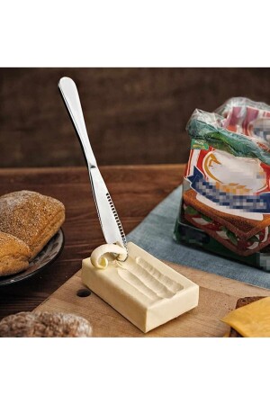 Luxe Buttermesser aus perforiertem Edelstahl, perforiertes Metall-Buttermesser für Cheddar-Käse, 21 cm, nd5dwr5d41290 - 9