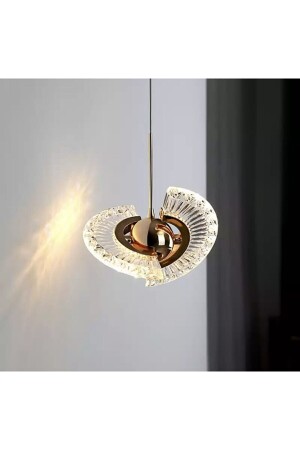 Luxuriöse moderne Kristall-Pendelleuchte, LED-Kronleuchter, einzelne Pendelleuchte, goldgelb, TYC00526568760 - 6