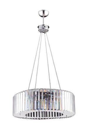 Luxuriöser Diamant-Kronleuchter in Silber, 45 cm - 6