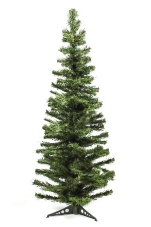 Luxuriöser grüner Tannenbaum für das neue Jahr, 120 cm, 123 Zweige, Kunststofffüße, 1 Stück - 1