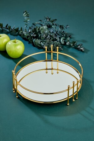 Luxuriöser runder Badezimmer-Organizer aus verspiegeltem, goldfarbenem Edelstahl FBZBNYY5300921 - FBZhome