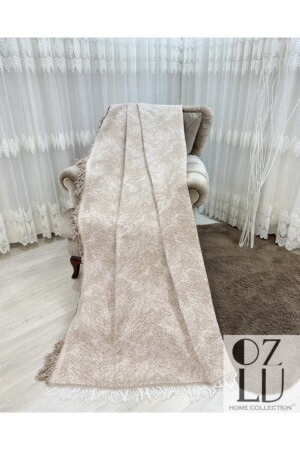 Luxuriöser Sofabezug aus Baumwolle, 170 x 220 cm, Pied Beige. Prägnanter Sofabezug - 1