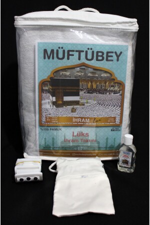 Luxuriöses Ihram-Set Hajj Umrah 1350 Gr. 100 % Baumwolle LKSİHRM - 4