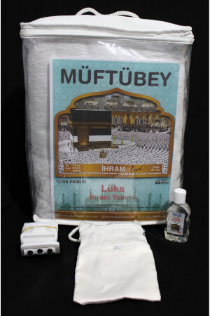 Luxuriöses Ihram-Set Hajj Umrah 1350 Gr. 100 % Baumwolle LKSİHRM - 9