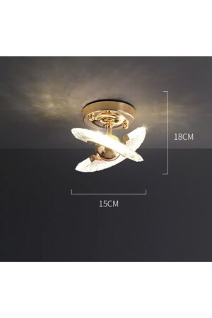 Luxury Exclusive Plafonyer Tavan Led Avize Gold Sarı Ledli Avize burenze2022-2 - 3