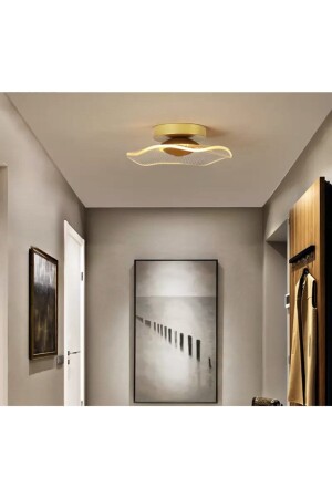 Luxury Exclusive Plafonyer Tavan Led Avize Jellyfish Gold Sarı Ledli Avize burenze2022-4 - 1