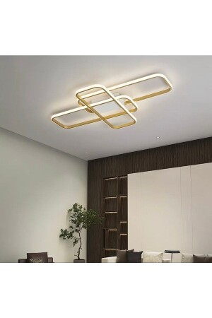 Luxury Modern Plafonyer Led Avize Gold Sarı Ledli Avize fico0666 - 1