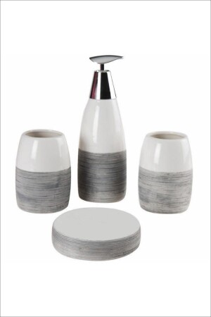 Luxus-Badezimmer-Set aus Keramik, 4-teilig - 4