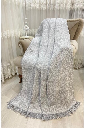 Luxus-Sofa-Bettbezug aus Baumwolle, graue Farbe, 170 x 220, doppelseitig, schweißhemmend, rutschfest, Anti-Sammlung, prägnanter Sofa-Bettbezug aus Baumwolle - 1