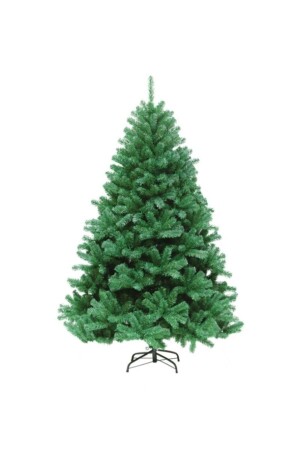 Luxus-Weihnachtsbaum-Dekoration aus grüner Kiefer, 150 cm, 320 Zweige, mit Eisenständer - 1