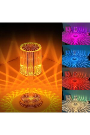 Lw-2 Dekorativer wiederaufladbarer Lampenschirm, Kristall-Diamant-Tischlampe, Touch-romantisches Acryl-LED-Nachtlicht LW-2 - 2