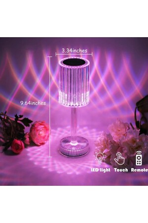 Lw-2 Dekorativer wiederaufladbarer Lampenschirm, Kristall-Diamant-Tischlampe, Touch-romantisches Acryl-LED-Nachtlicht LW-2 - 7