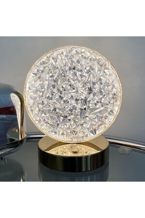 Lw-26 Wiederaufladbare runde Kristall-Diamant-Tischlampe Touch Romantisches Acryl-LED-Nachtlicht LW-26 - 1