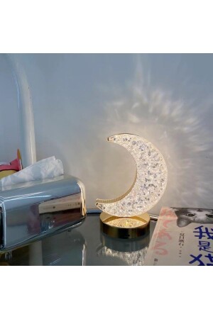 Lw-28 Wiederaufladbare Mondkristall-Diamant-Tischlampe Touch Romantisches Acryl-LED-Nachtlicht LW-28 - 4