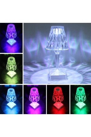 Lw-4 Wiederaufladbarer Lampenschirm Kristall Diamant Tischlampe Touch Romantisches Acryl Led Nachtlicht LW-4 - 5
