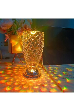 Lw-8 wiederaufladbare Kristallvase Diamant-Tischlampe Touch romantisches Acryl-LED-Nachtlicht - 5