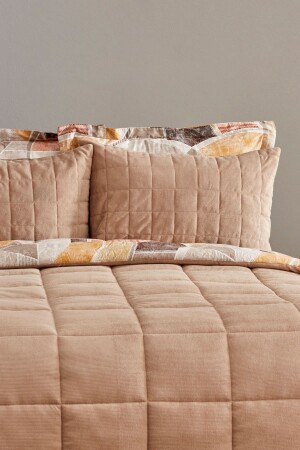 Lydia Double Stripe Comfort Set Beige - 5