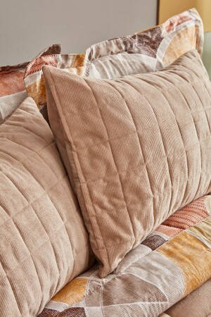 Lydia Double Stripe Comfort Set Beige - 6