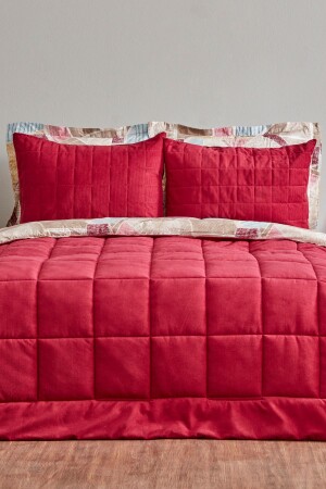 Lydia Double Stripe Comfort Set Weinrot - 3