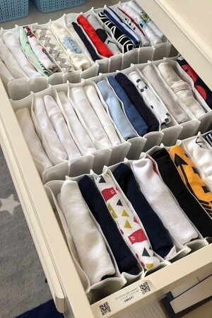 المجلس المعدني ومتنظم الدرج M (القياس) 11 قطعة (اللون الأبيض) - Özlem Toys