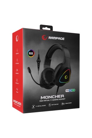 M7 Moncher Rgb Usb 7.1 Gaming Kulaklık Oyuncu Kulaklığı Ses Kontrol Gürültü Engelleyici M7 MONCHER - 8