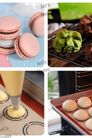 Macaron Maker Backmatte Teigmatte Silikon waschbar 40*30 cm JT-765463 - 4