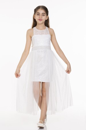 Mädchen-Abendkleid, Perlenstein-Tüll-Mädchen-Abendkleid Ak2229 1-2-10001162 - 1