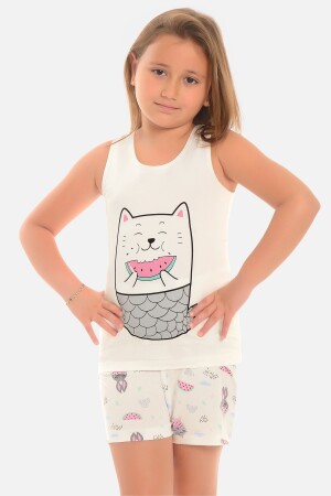 Mädchen-Pyjama-Set mit Shorts, Wassermelone 15003 - 1