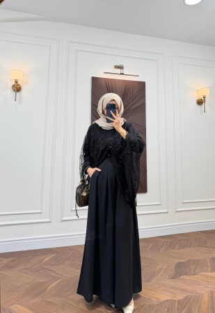 Maelis Dantelli Takım - Siyah - Nuuwears