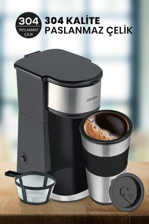 Magic Coffee Persönliche Filterkaffeemaschine mit Thermobecher In-6310 IN-6310 - 2