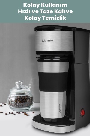 Magic Coffee Persönliche Filterkaffeemaschine mit Thermobecher In-6310 IN-6310 - 5