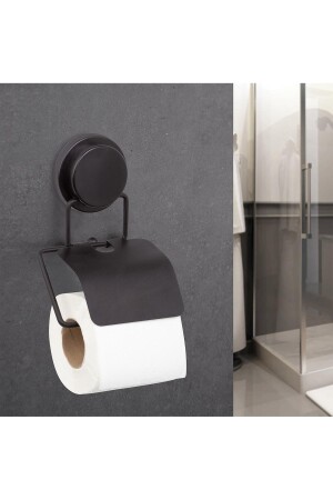 Magic Fix Sihirli Yapışkan Siyah Kapaklı Tuvalet Kağıtlık MGS-712 - 1
