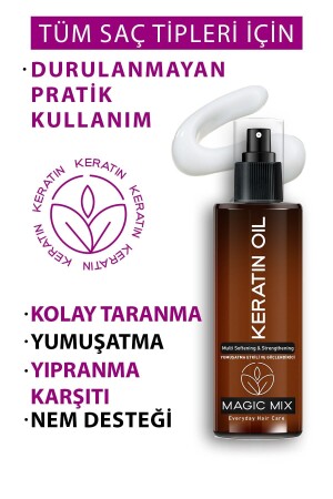 Magıc Mıx Aşırı Yıpranmış Saçlar Için Keratin Yağı 110 ml - 5