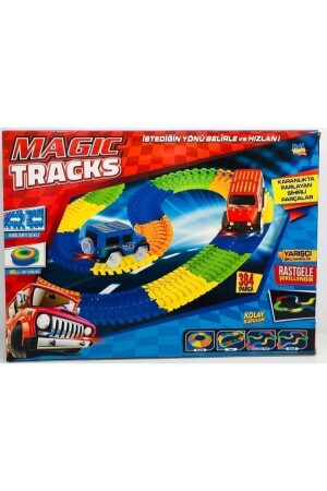 Magic Tracks bewegliche Schienen 384 Teile 2 Autos-23082269 - 2