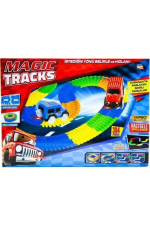 Magic Tracks bewegliche Schienen 384 Teile 2 Autos - 2