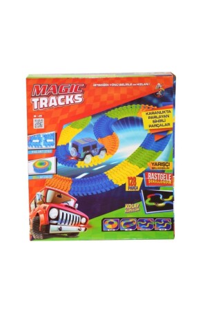 Magic Tracks Karanlıkta Parlayan Yarış Pisti Ve Işıklı Yarışçı Arabalar, 128 Parça TYC00270975858 - 2