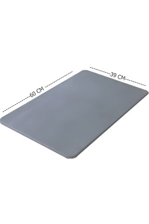 Magische wasserabsorbierende Badematte, Waschmatte mit rutschfester Unterseite, quadratisch, 3–5 mm, 40 x 60, stilvolles Design - 4